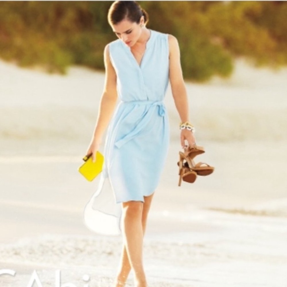 CAbi Breeze Dress Set in Light Blue M